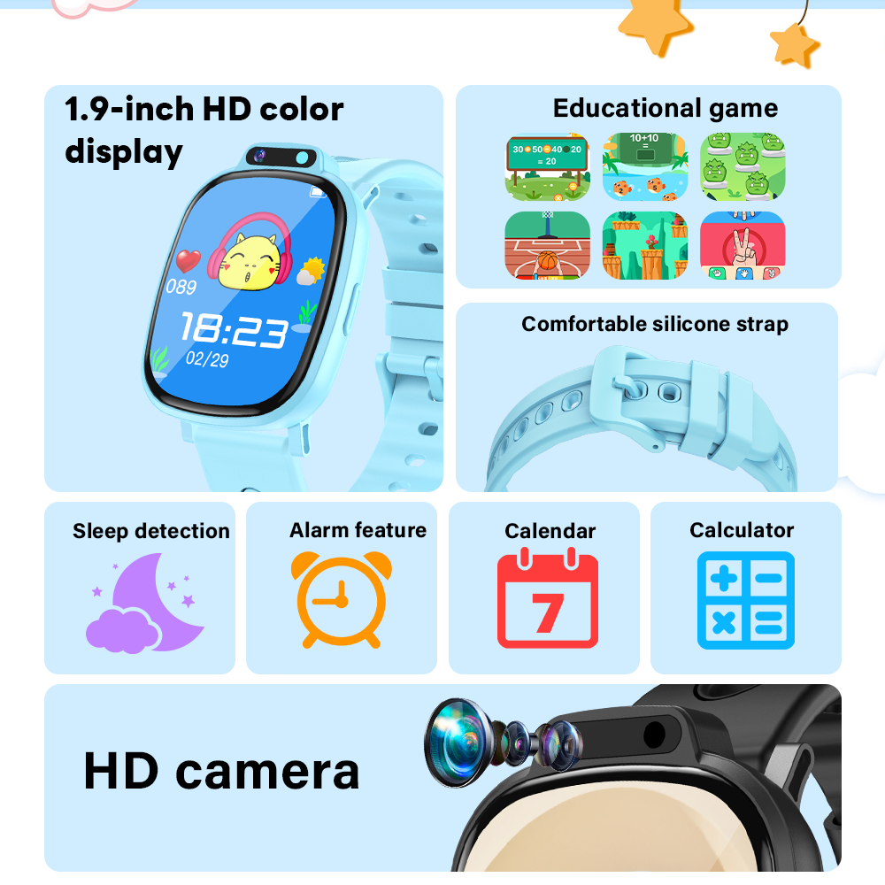 LAXASFIT Kids Smart Watch HD T - Kids Education Steps recension och pris