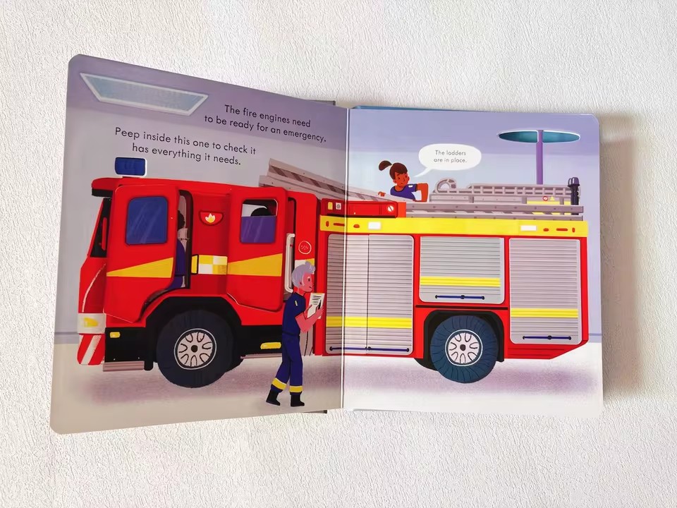 Usborne Peep Inside How A Fire - Kids Education In Us recension och pris