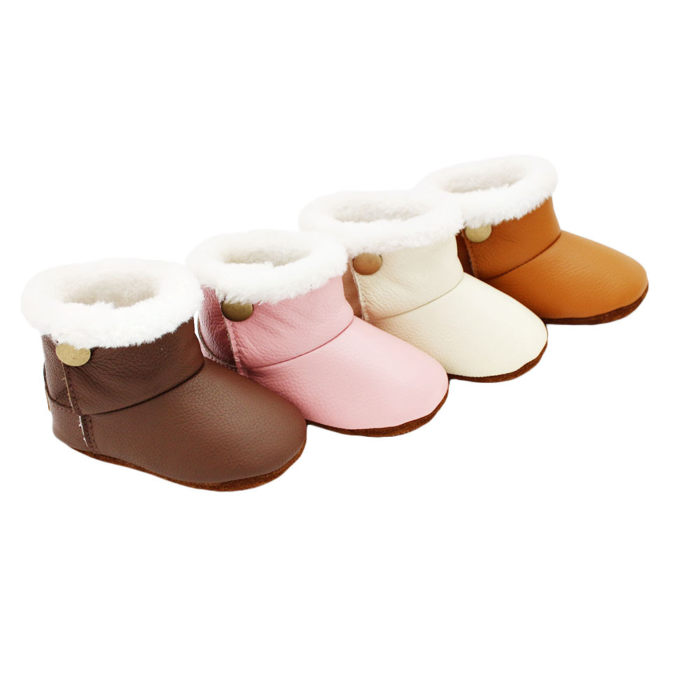 Baby Furry Boots Kids Leather  - Kids Education Steps recension och pris