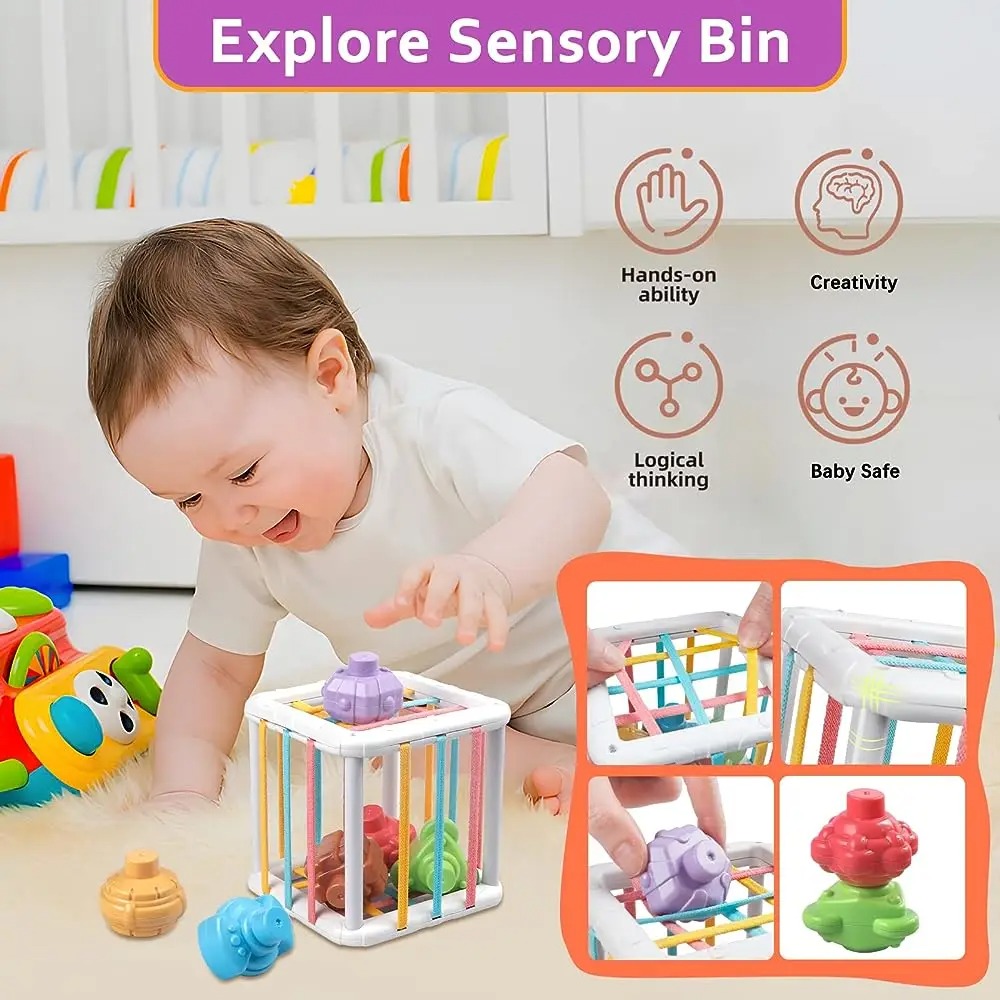 Rainbow Colorful Montessori Sh - Kids Education Toys recension och pris