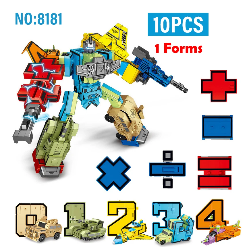10Pcs Transformation Number Ro - Lego Set City recension och pris