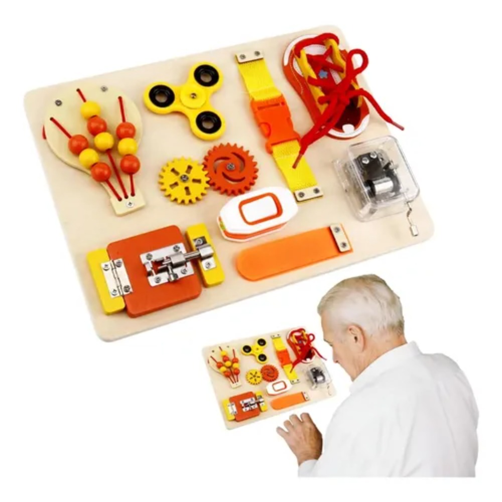 Montessori Wooden Busy Board T - Kids Education Toys recension och pris