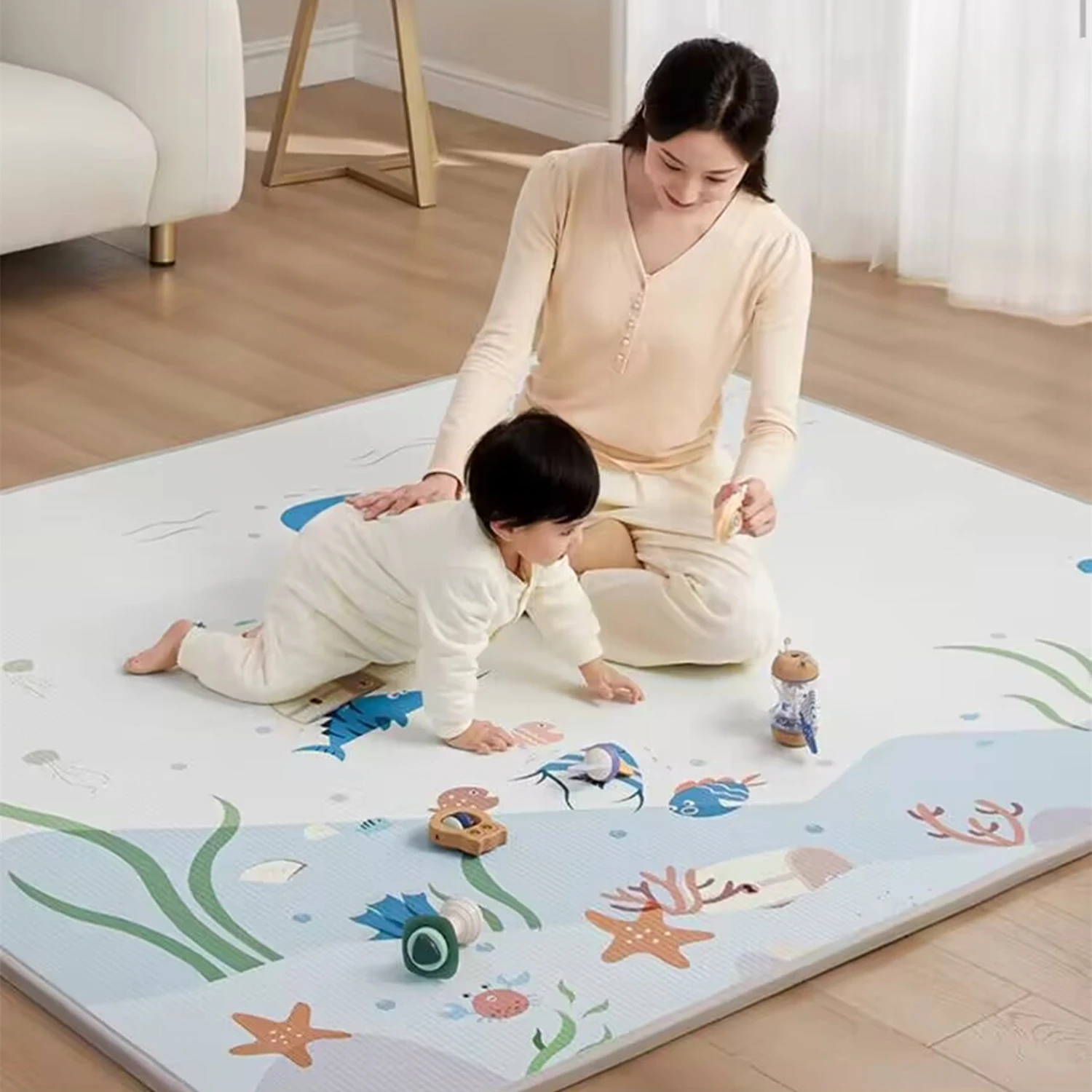 Waterproof Thick 1cm Baby Play - Kids Education Bd recension och pris
