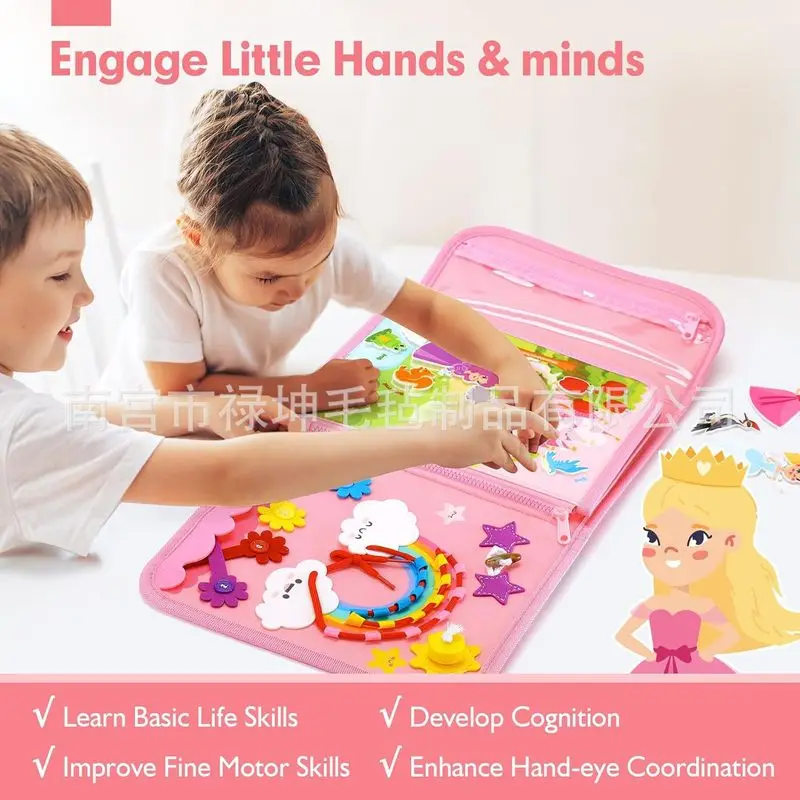 Princess Montessori Felt Busy  - Kids Education Toys recension och pris